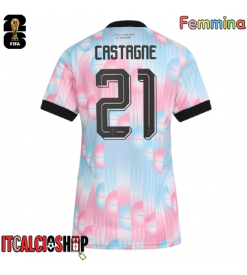 Belgio Timothy Castagne #21 Seconda Maglia Femmina Mondiali 2026 Manica Corta